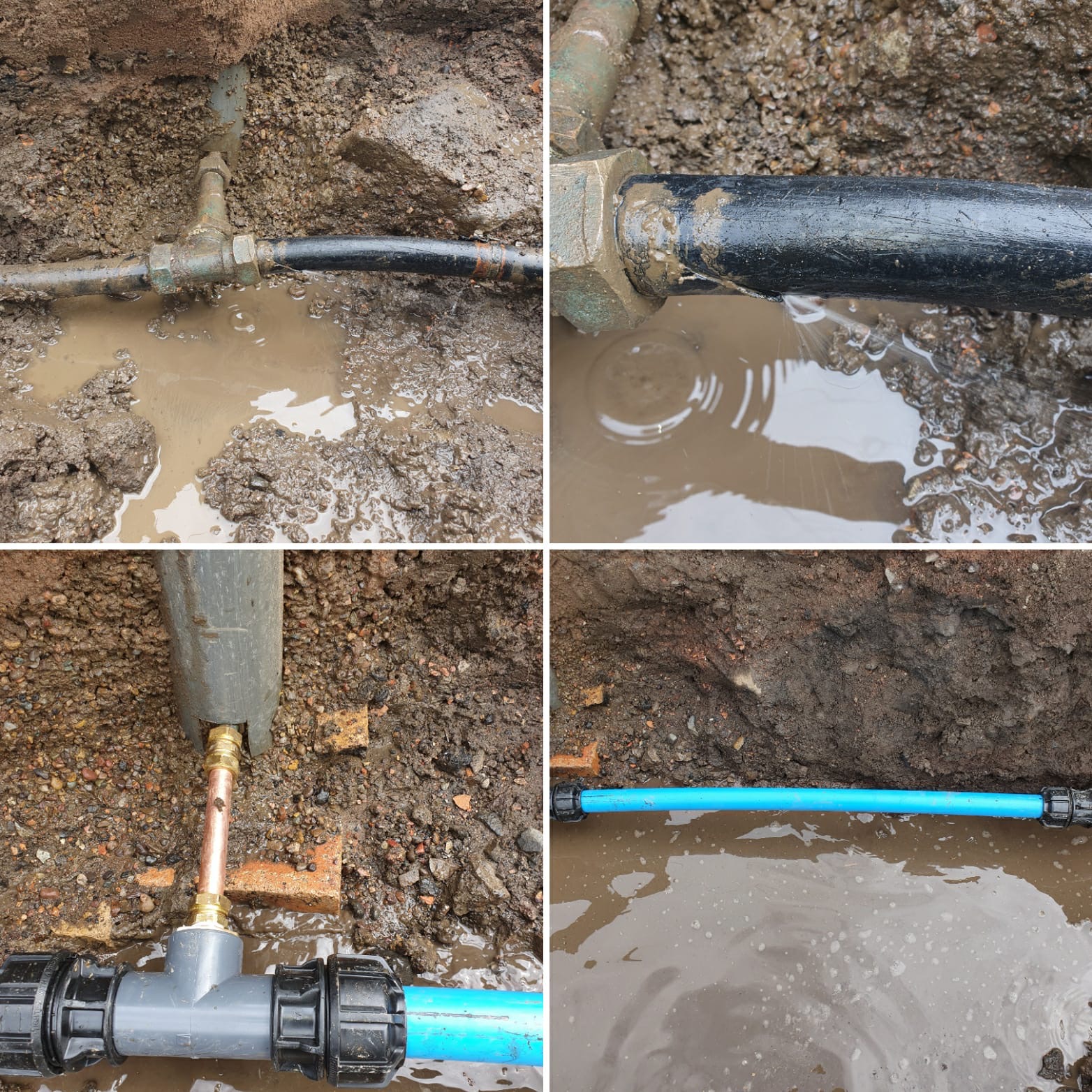 water leak repair services needed for these pipes