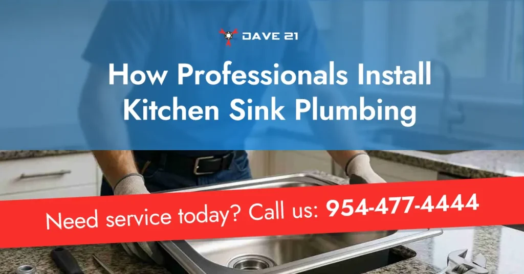 How Professionals Install Kitchen Sink Plumbing